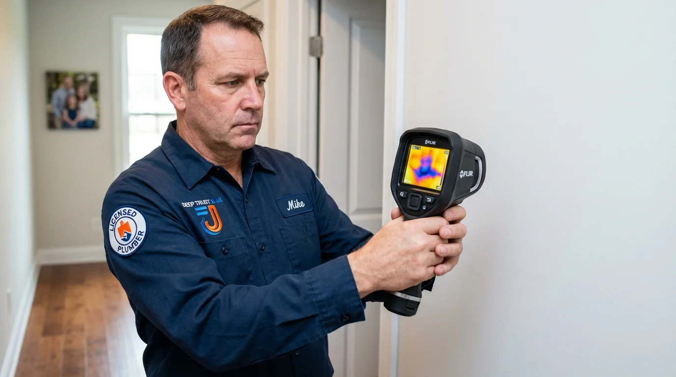 Thermal imaging leak detection by Johns Plumbing LLC in Catoosa